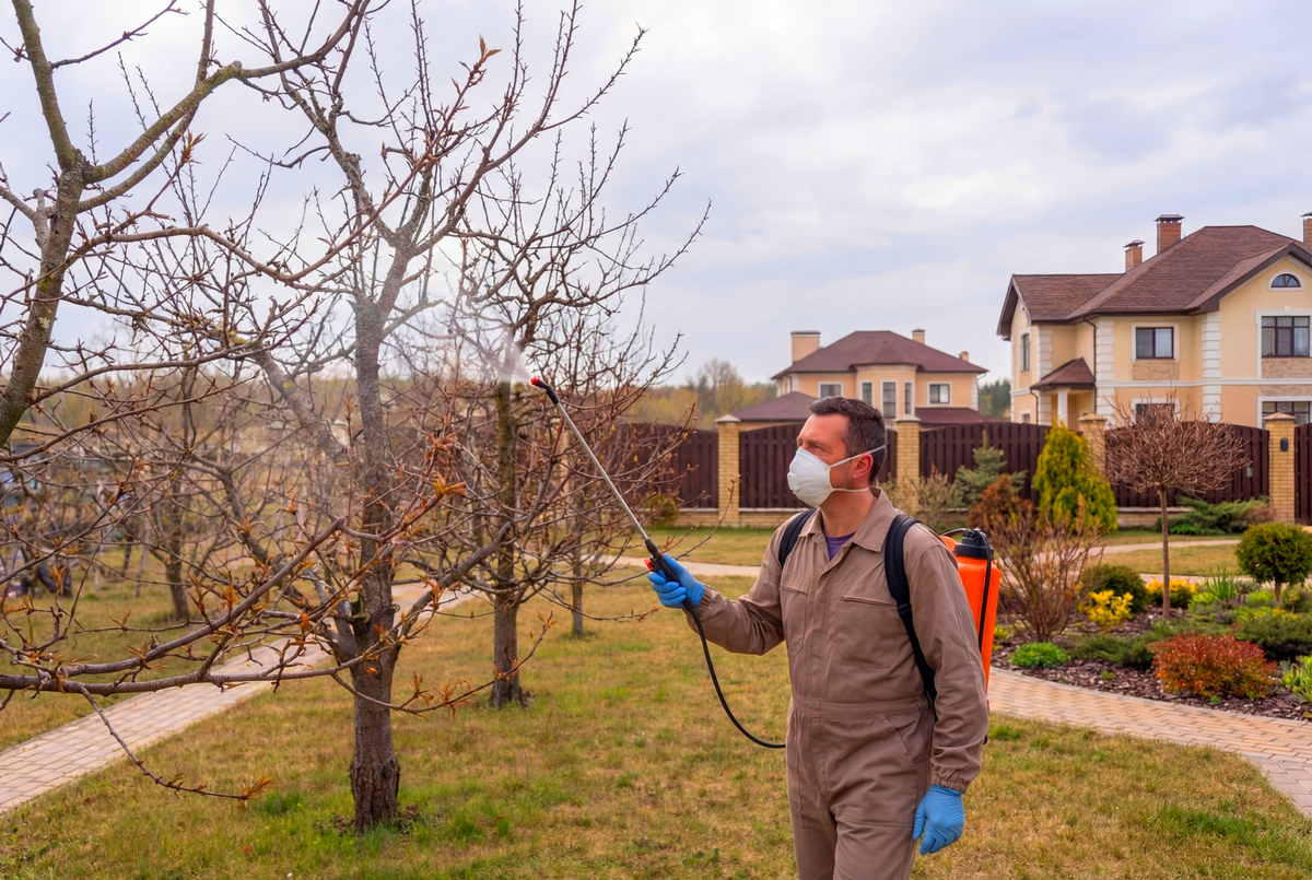 Обработка деревьев от вредителей